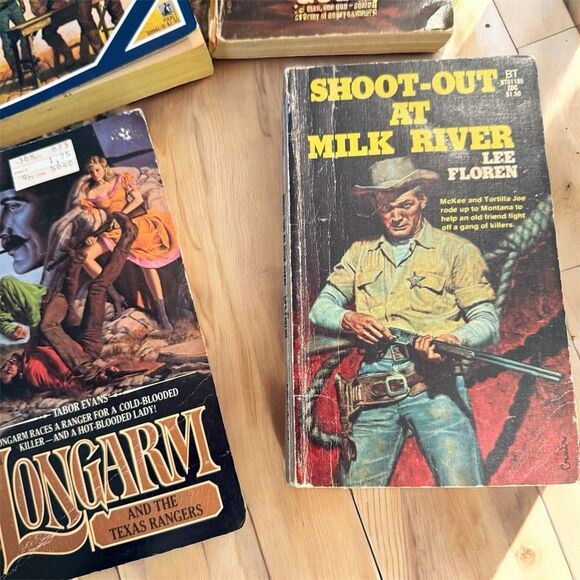 Vintage Western Pulp Book Lot 4 1960s 1970s Zane Grey - Picture 2 of 4
